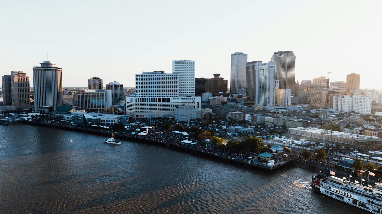 Aerial view of the city of new orleans