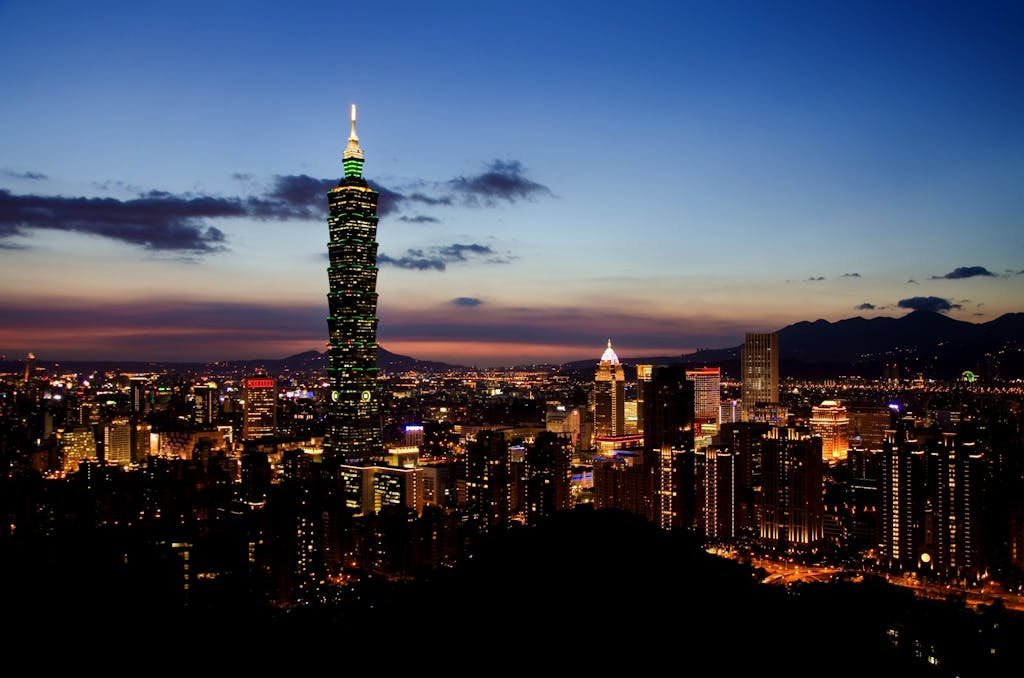 City Buildings during Nighttime