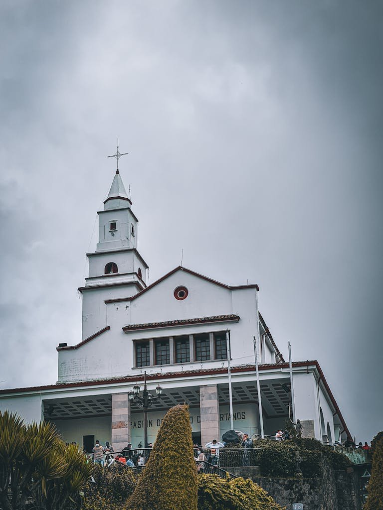 Low-Angle Shot of Monserrate in Colombia