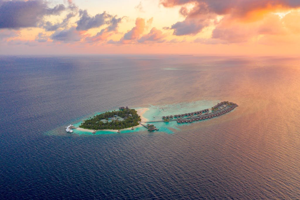 Aerial View of Island